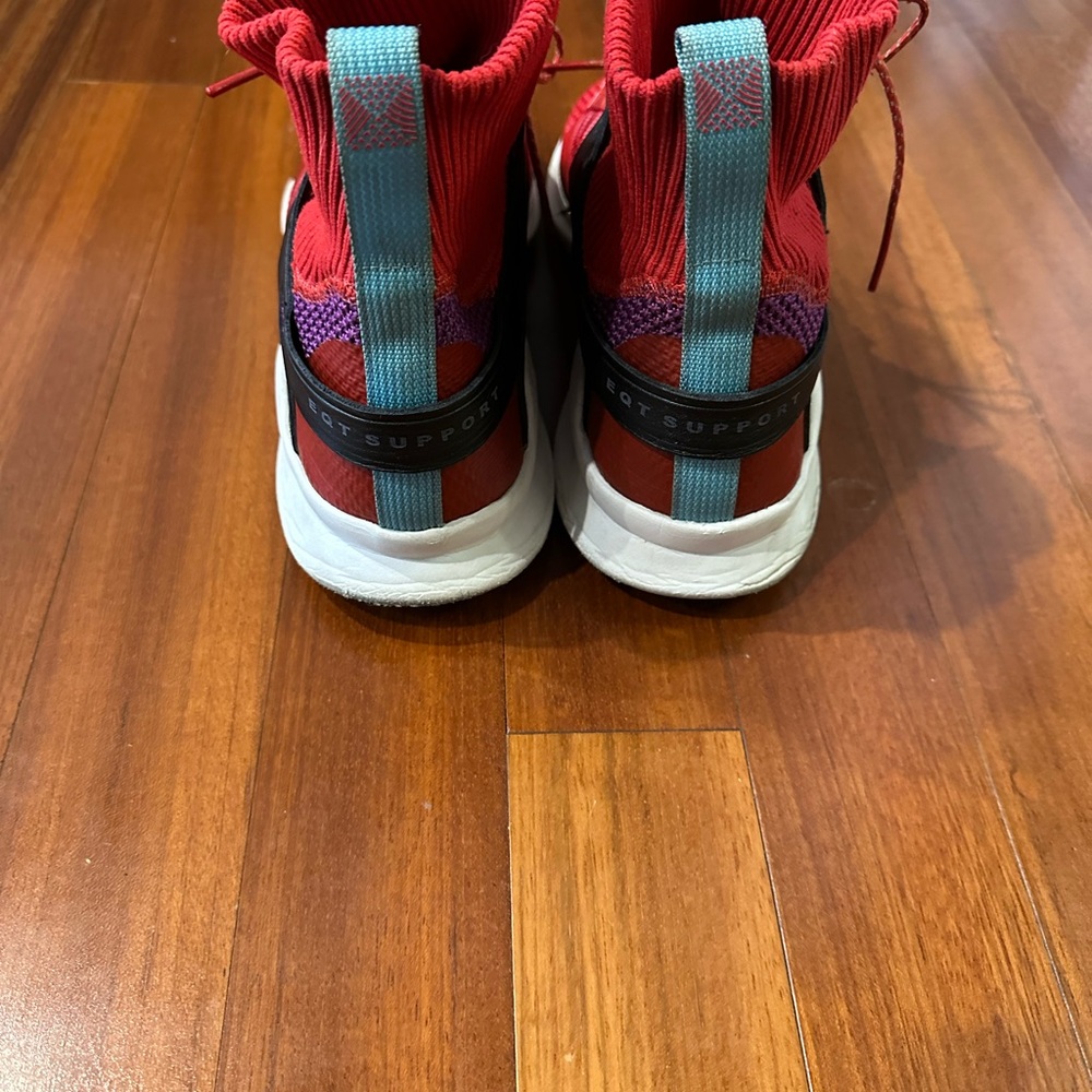 Adidas Red and Black Athletic Shoes - Picture 2 of 3